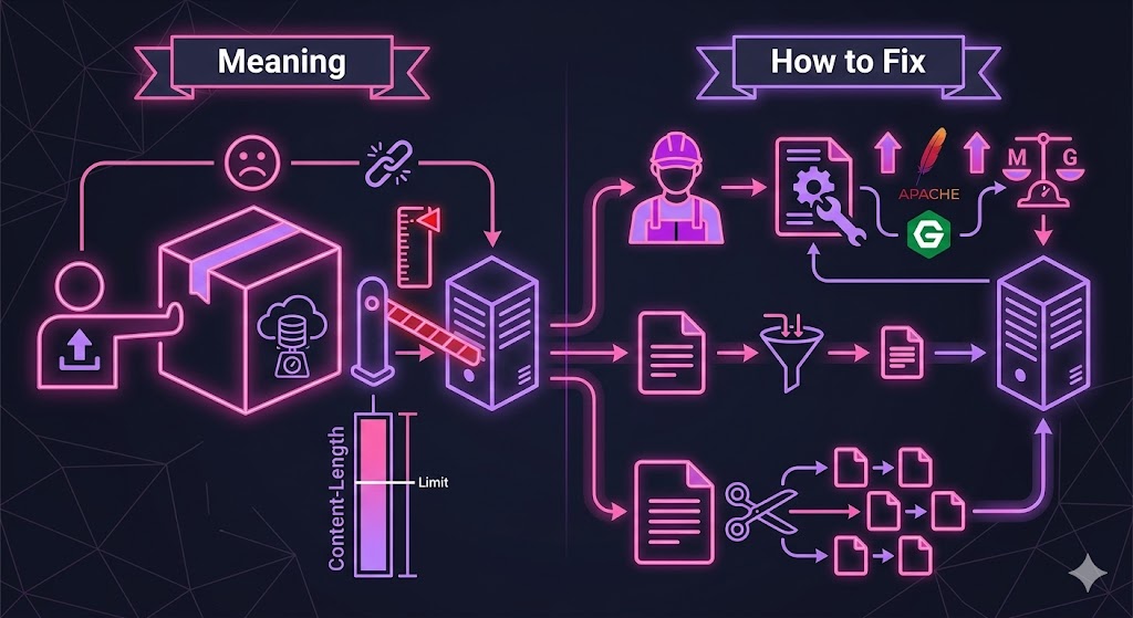 Ошибка 413 Request Entity Too Large: что означает и как исправить
