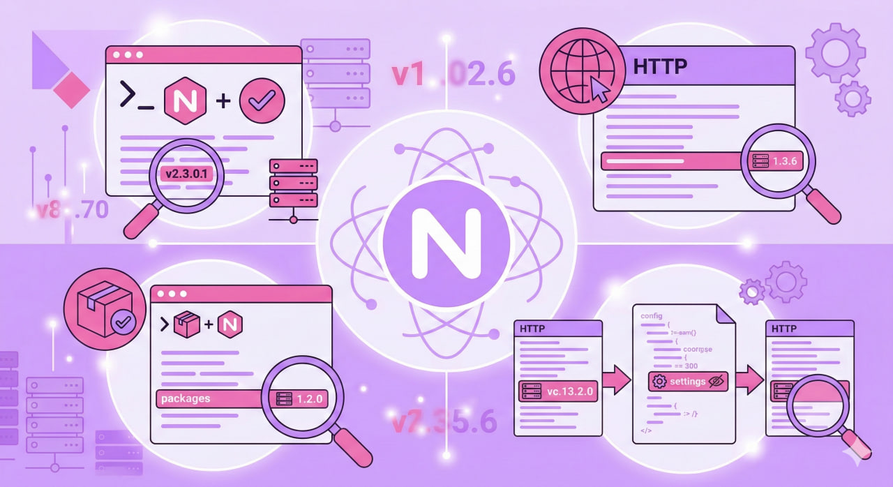 Как узнать версию Nginx: nginx -v, curl, apt и скрытие версии