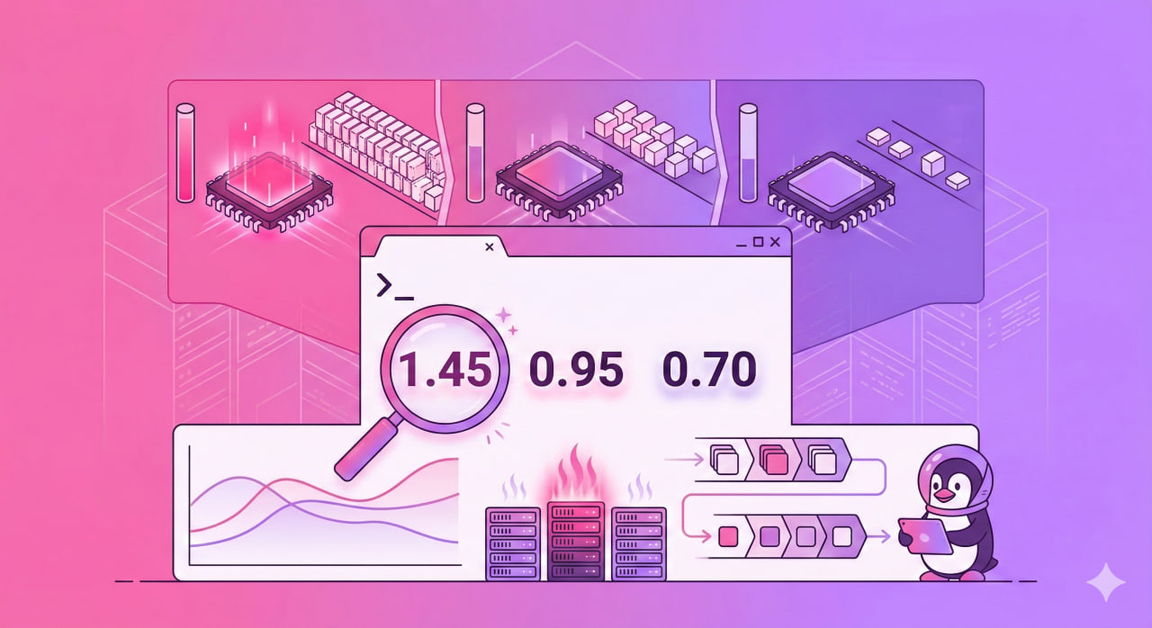 Что такое Load Average в Linux: как читать три числа и диагностировать высокую нагрузку